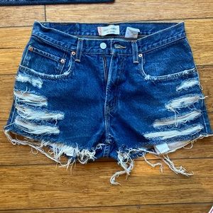 Levi’s shorts cut offs.